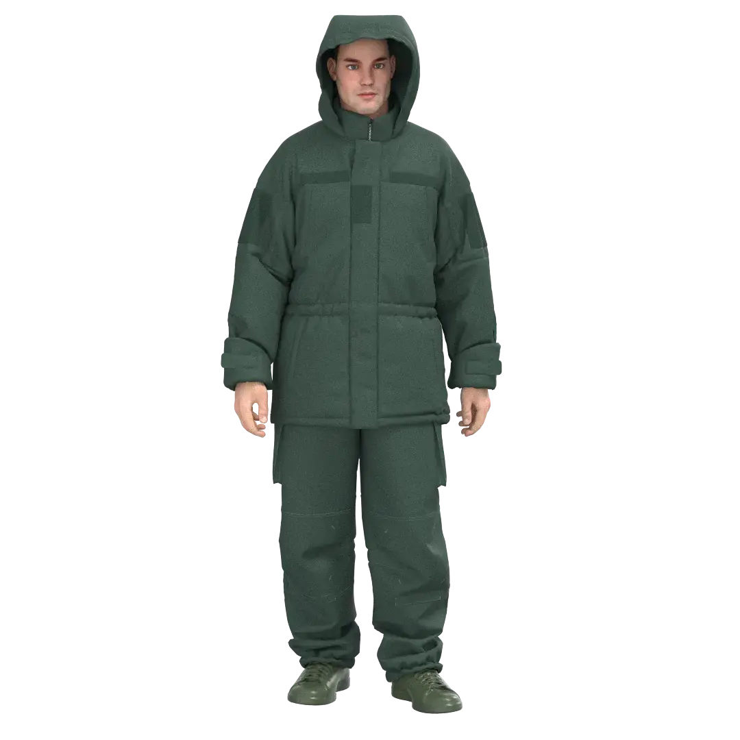Winter army costume
